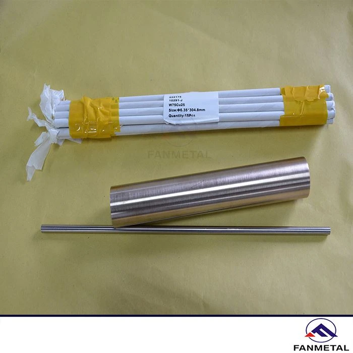 Bar Tungsten Tungsten Paduan CuW Kepadatan Lebih Tinggi